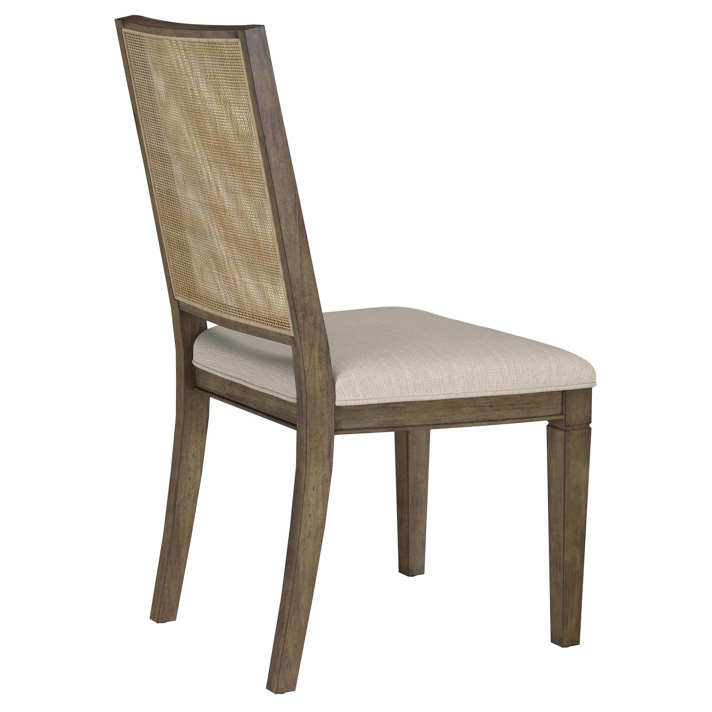 Matisse - Woven Rattan Back Dining Side Chair Brown (Set of 2) - Light Brown