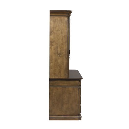 Amelia - Jr Executive Credenza Set - Dark Brown