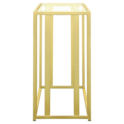 Adri - Glass Top Entryway Sofa Console Table