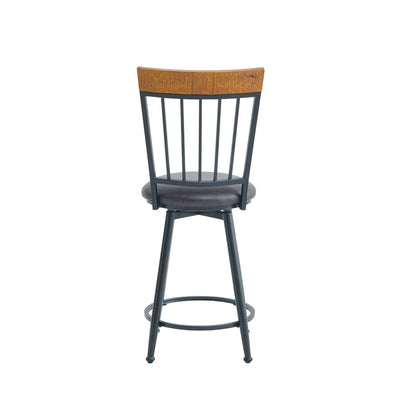Tyler - Swivel Counter Chair (Set of 2) - Dark Gray