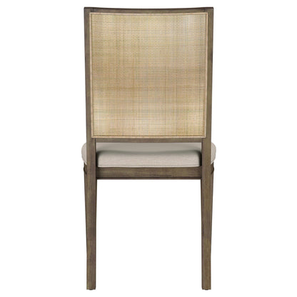 Matisse - Woven Rattan Back Dining Side Chair Brown (Set of 2) - Light Brown