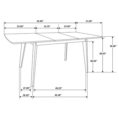 Alfredo - Butterfly Leaf Dining Set