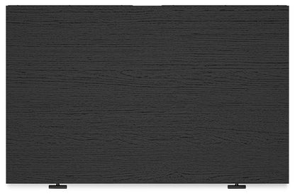 Charlang - Black / Gray - Five Drawer Chest