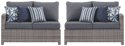 Salem - Gray - Raf / Laf Loveseat W/Cush (Set of 2)