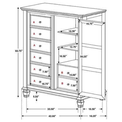 Sandy Beach - Man���s Chest with Concealed Storage