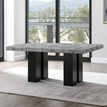 Camila - Rectangular Dining Set - Gray Top