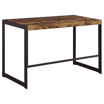 Estrella - 2 Piece Office Desk File Cabinet Set - Rustic Nutmeg