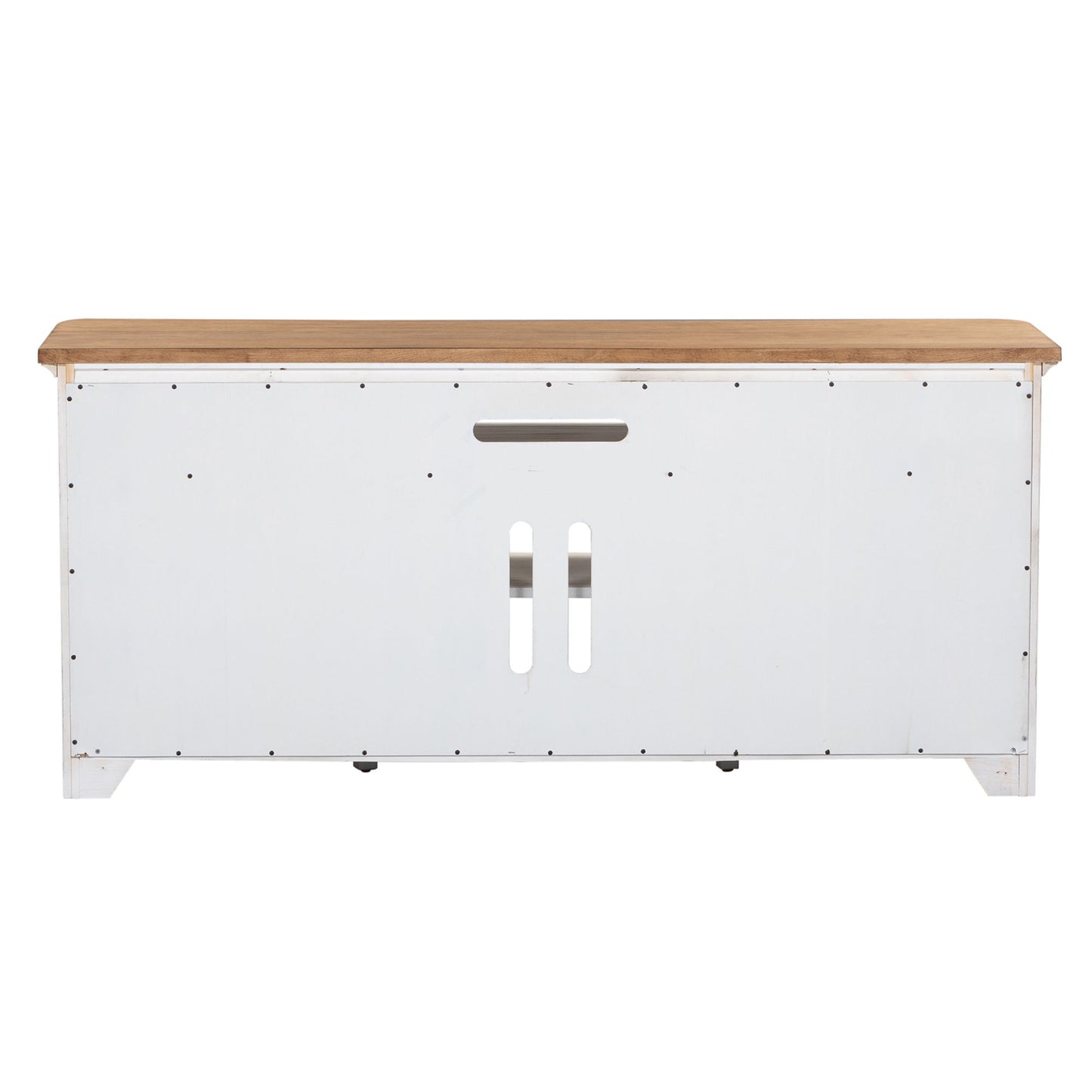 Farmhouse Reimagined - Entertainment TV Stand - White