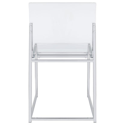 Adino - Acrylic Dining Side Chair (Set of 2) - Chrome