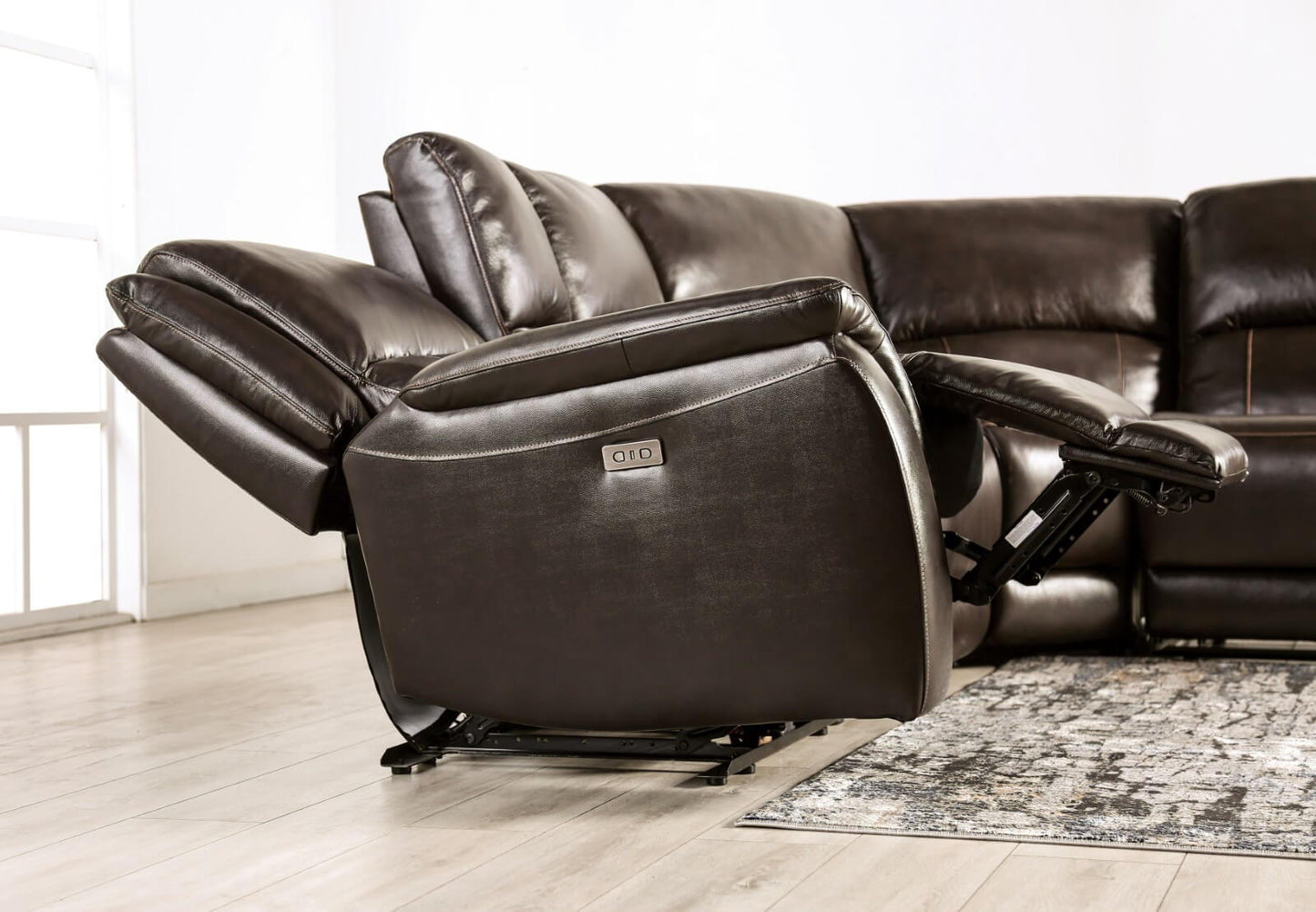 Gorgius - Power Sectional - Espresso