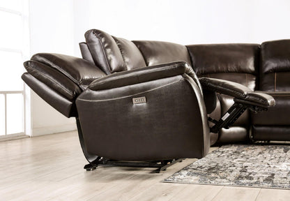 Gorgius - Power Sectional - Espresso
