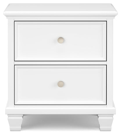 Fortman - White - Two Drawer Night Stand