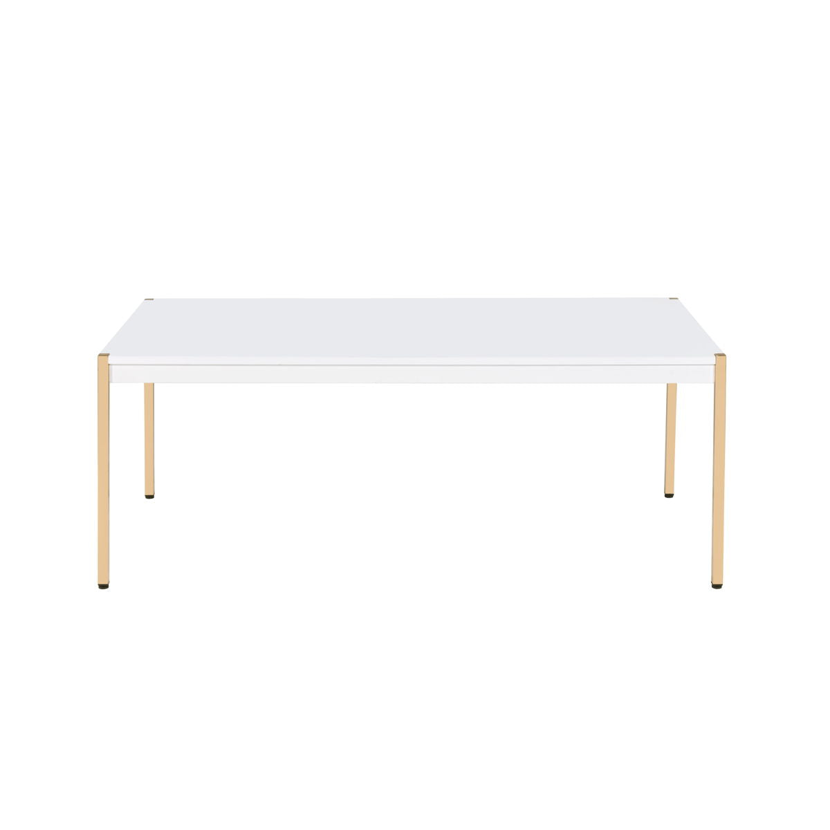 Otrac - Coffee Table - White & Gold Finish