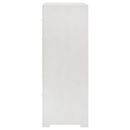 Ives - 5-Drawer Bedroom Chest Of Drawers - White High Gloss