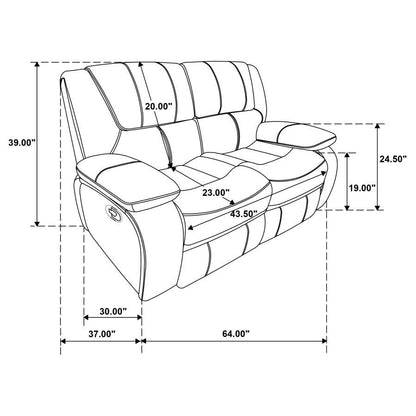 Camila - Upholstered Reclining Sofa Set