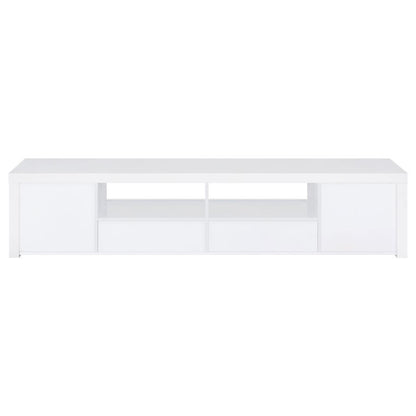 Jude - 2 Door Engineered Wood TV Stand - High Gloss White