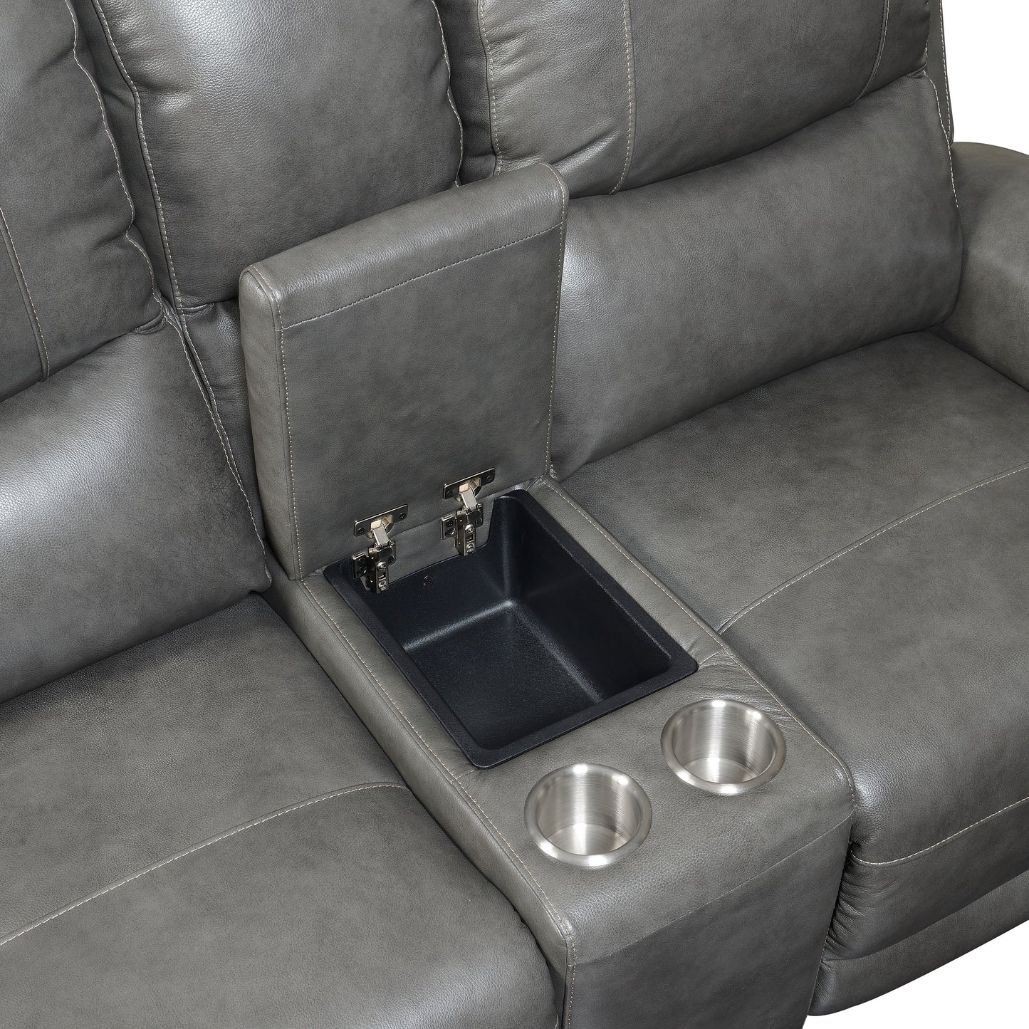 Laurel - Dual Power Console Loveseat