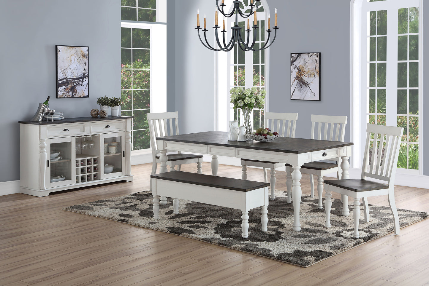 Joanna - Dining Table - Two Tone