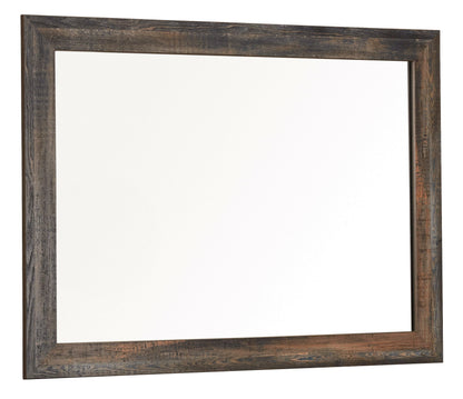 Drystan - Dresser, Mirror, Bookcase Bed Set