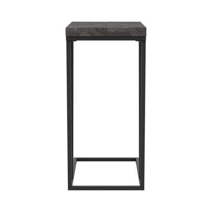 Carly - Expandable Engineered Wood C-Shaped Side Table