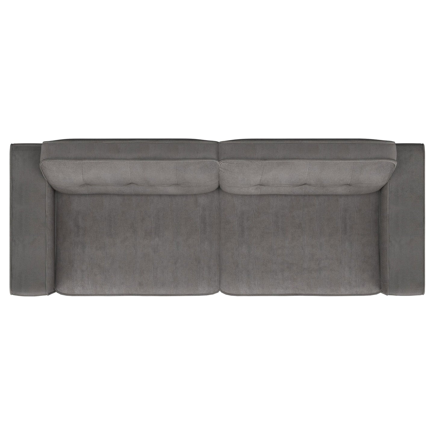 Deerhurst - Upholstered Track Arm Tufted Sofa - Charcoal