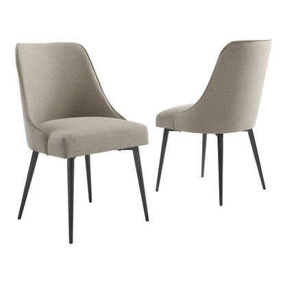 Olson - Side Chair Khaki (Set of 2) - Pearl Silver