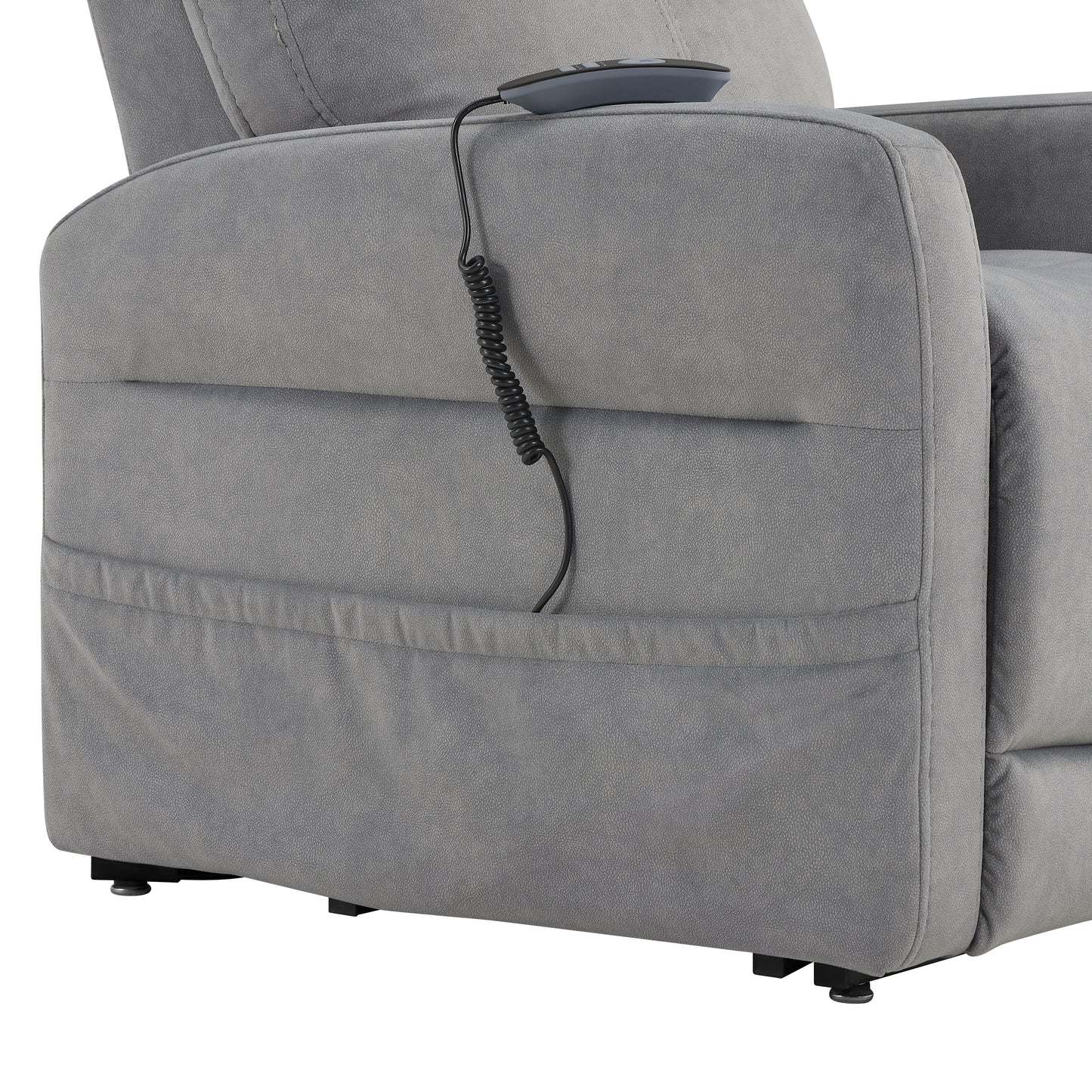 Danville - Power Lift Chair With Heating And Massage - Gray