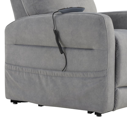 Danville - Power Lift Chair With Heating And Massage - Gray