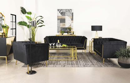 Adri - Rectangular Glass Top Coffee Table