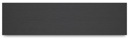 Cayberry - Black - TV Stand With Fireplace