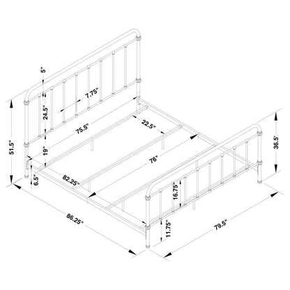 Livingston - Open Frame Metal Bed
