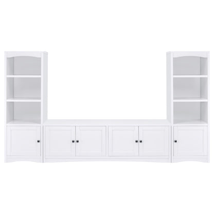 Laughlin - 3-piece Entertainment Center TV Stand - White