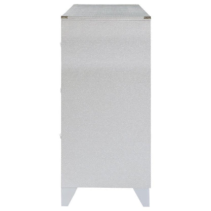 Larue - 6-Drawer Dresser - Silver