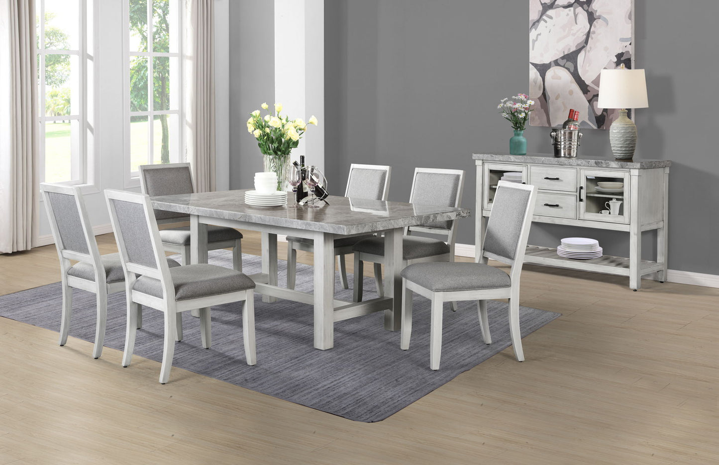 Canova - Marble Top Server - Gray