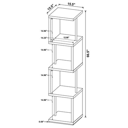 Baxter - 4-shelf Bookcase