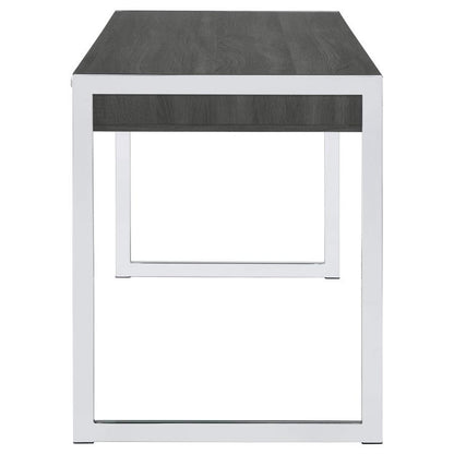 Wallice - 2-Drawer Writing Desk - Weathered Gray