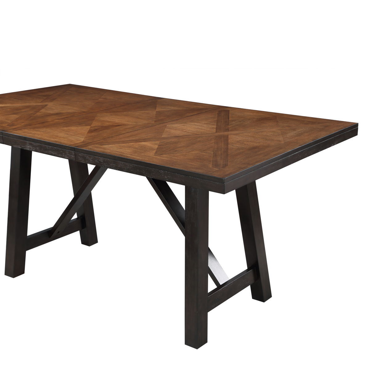 Halle - Counter Table With 18" Leaf - Dark Brown