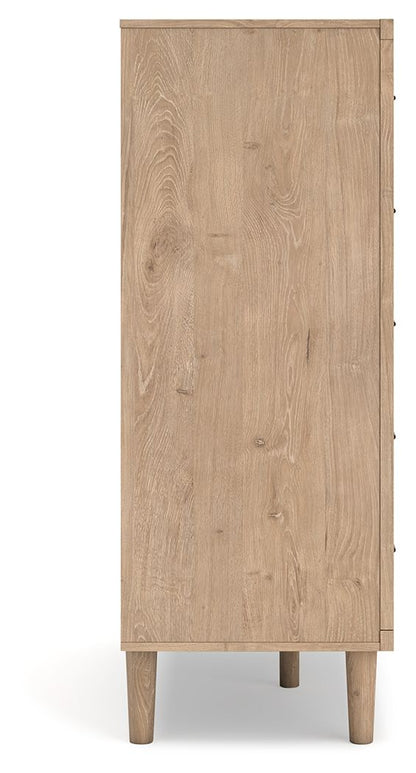 Cielden - Two-tone - Five Drawer Wide Chest