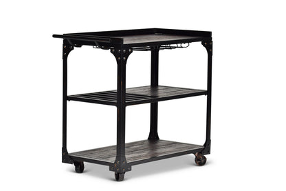 Sherlock - Cart With Casters - Black