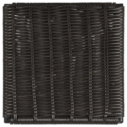 Dacy - Faux Rattan Metal Dining Side Chair (Set of 2) - Brown