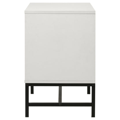Sonora - 2-Drawer Nightstand Bedside Table - White