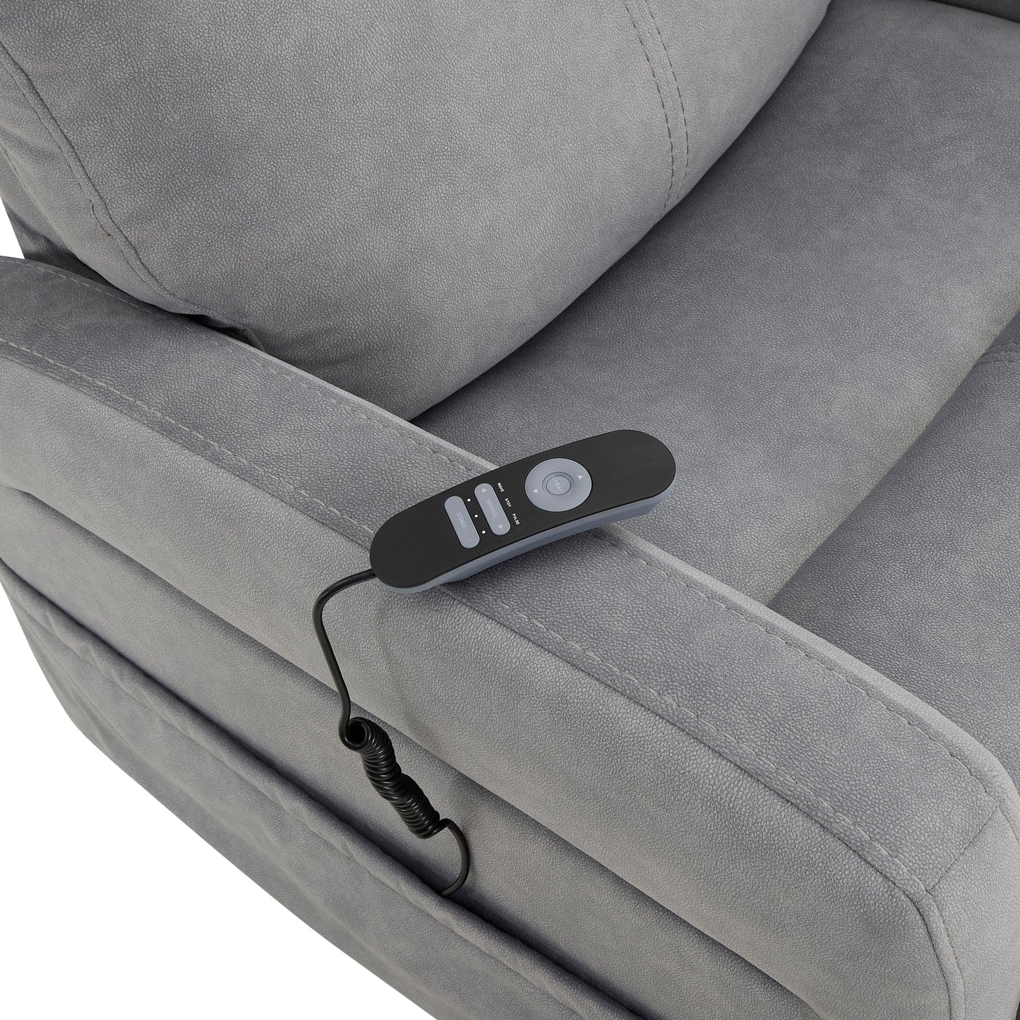 Danville - Power Lift Chair With Heating And Massage - Gray