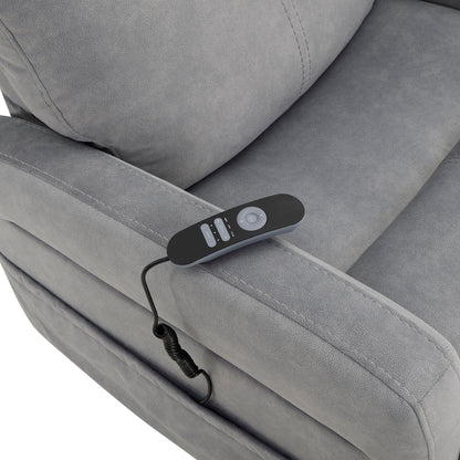 Danville - Power Lift Chair With Heating And Massage - Gray