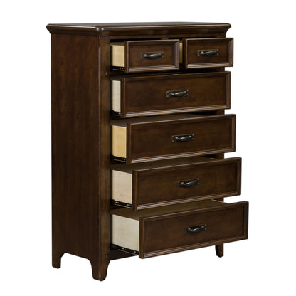 Saddlebrook - 6 Drawer Chest - Dark Brown