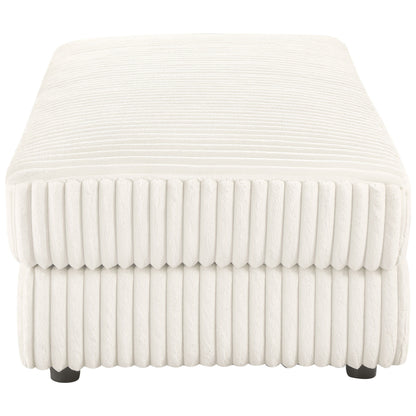 Emberson - Upholstered Rectangular Storage Ottoman - Ivory