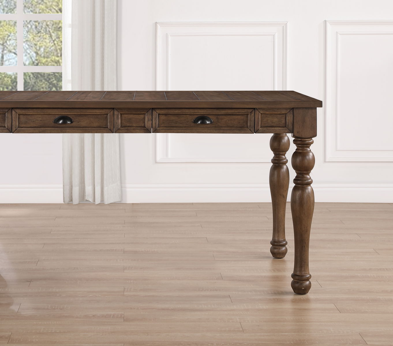 Joanna - 4 Drawer Dining Table - Brown