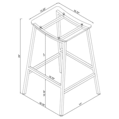Jovani - Acrylic Backless Bar Stools (Set of 2)