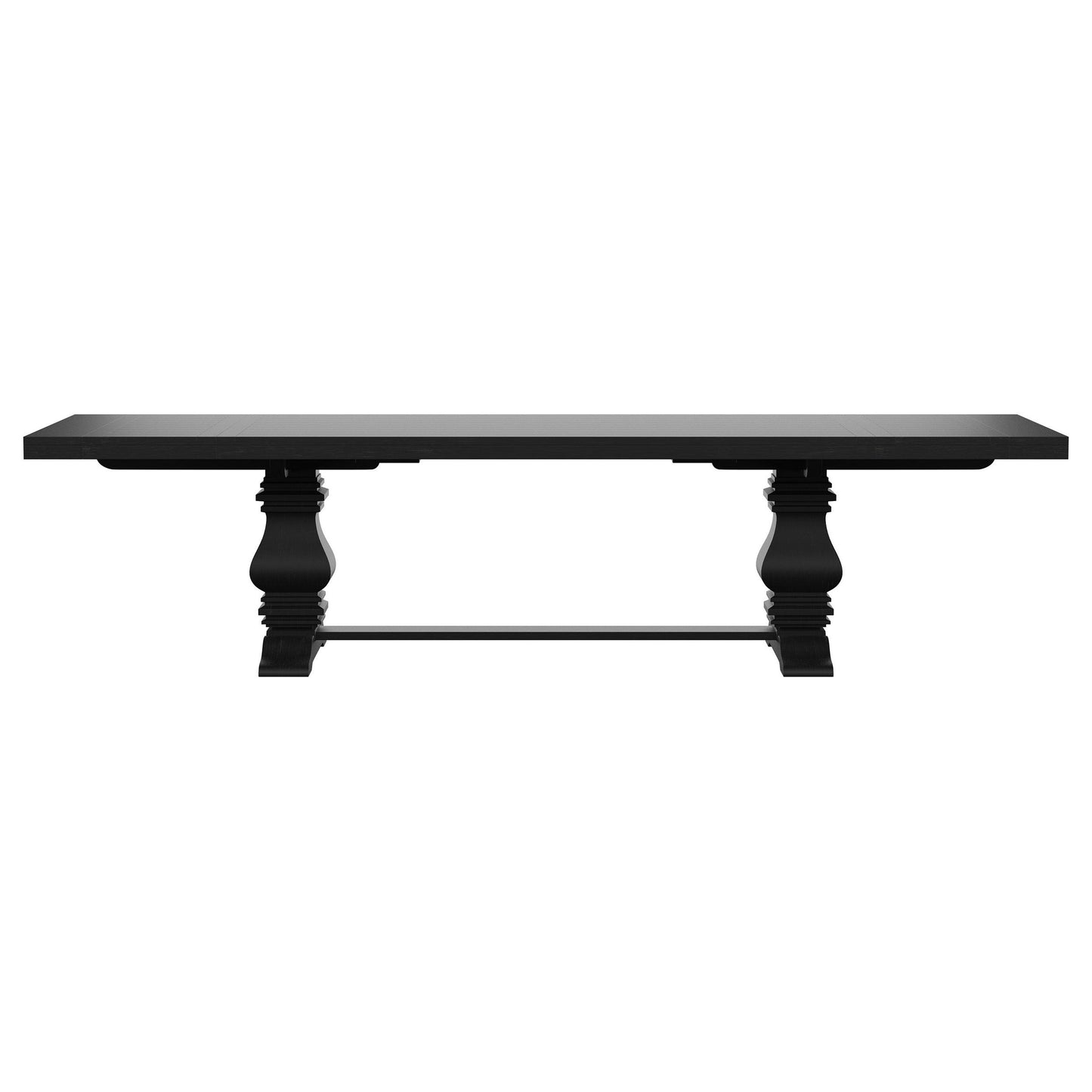 Florence - Extension Dining Table - Distressed Black