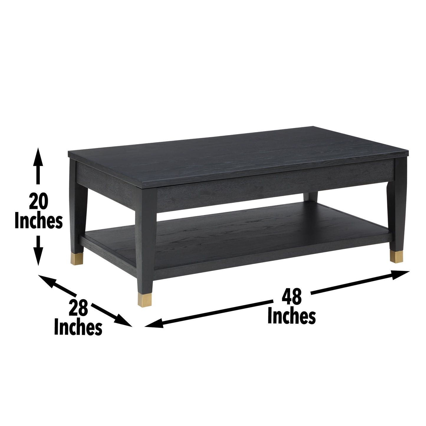 Yves - 3 Piece Occasional Table Set - Black
