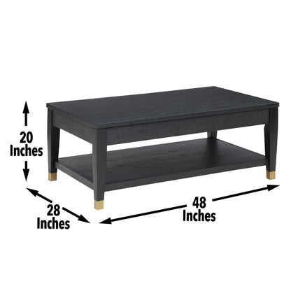 Yves - 3 Piece Occasional Table Set - Black